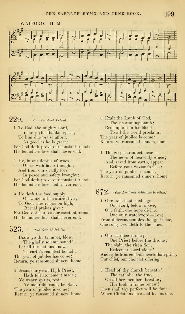 The Sabbath Hymn and Tune Book: for the service of song in the house of  the Lord page 201