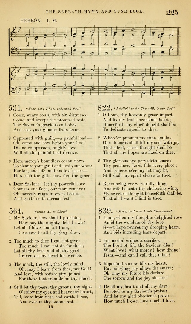 The Sabbath Hymn and Tune Book: for the service of song in the house of  the Lord page 227