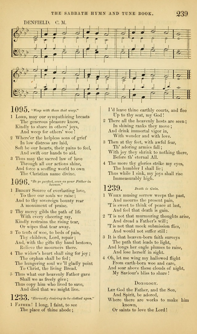 The Sabbath Hymn and Tune Book: for the service of song in the house of  the Lord page 241