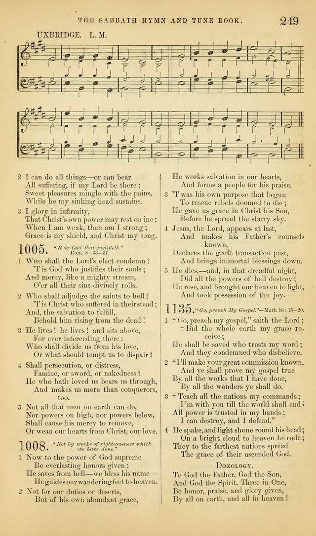 The Sabbath Hymn and Tune Book: for the service of song in the house of  the Lord page 251