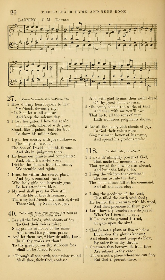 The Sabbath Hymn and Tune Book: for the service of song in the house of  the Lord page 28