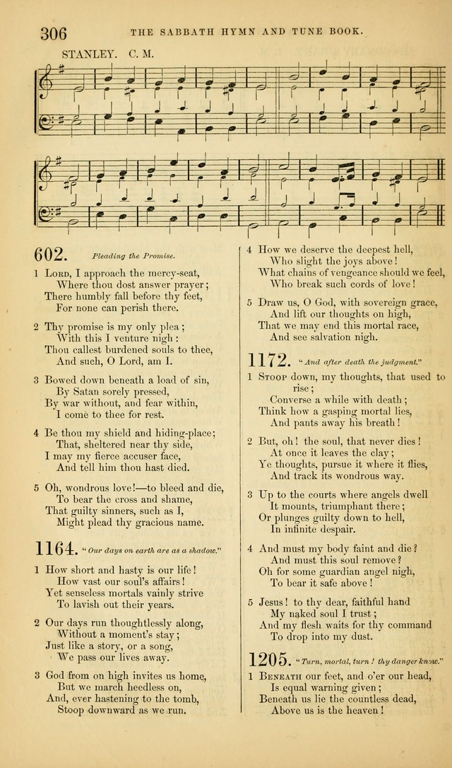 The Sabbath Hymn and Tune Book: for the service of song in the house of  the Lord page 308