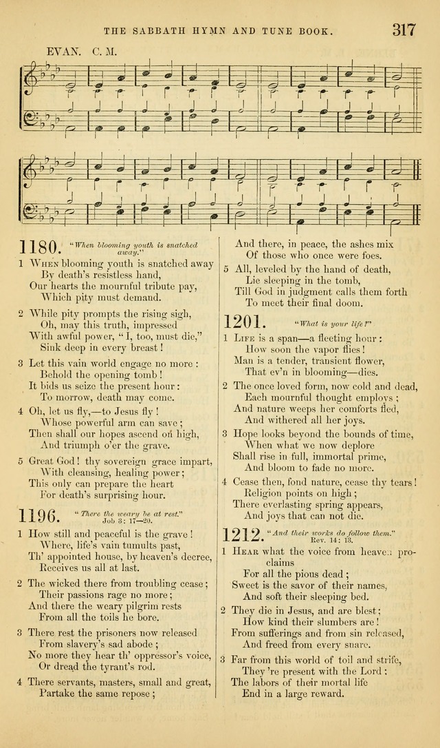 The Sabbath Hymn and Tune Book: for the service of song in the house of  the Lord page 319