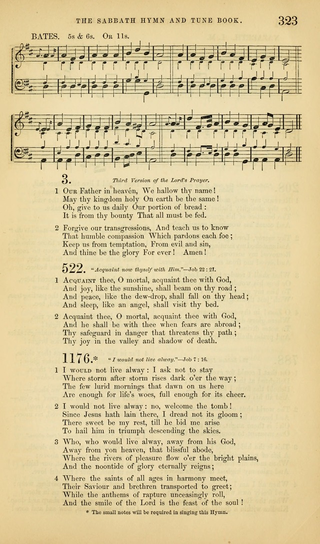 The Sabbath Hymn and Tune Book: for the service of song in the house of  the Lord page 325