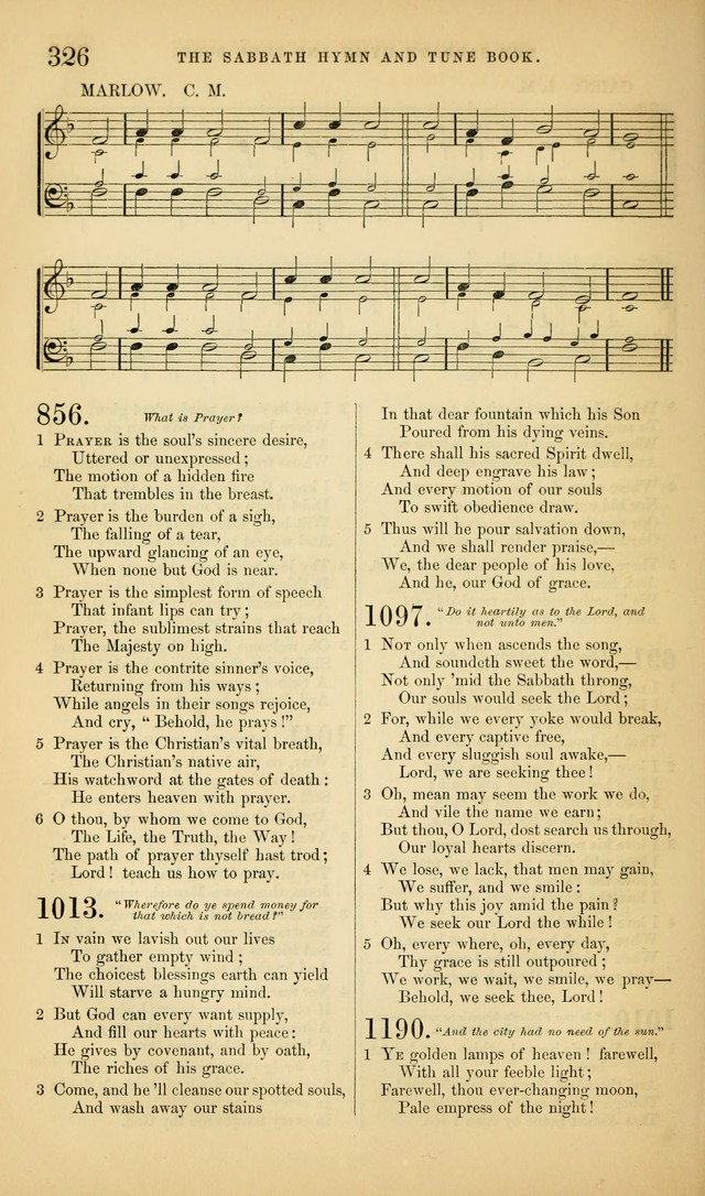 The Sabbath Hymn and Tune Book: for the service of song in the house of  the Lord page 328