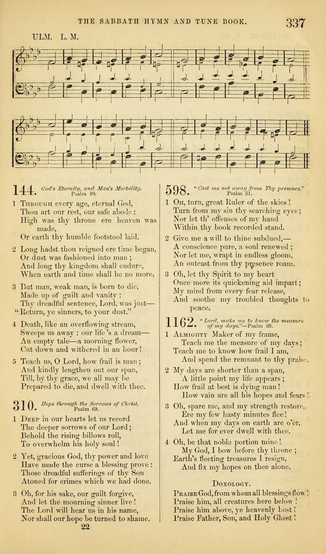 The Sabbath Hymn and Tune Book: for the service of song in the house of  the Lord page 339
