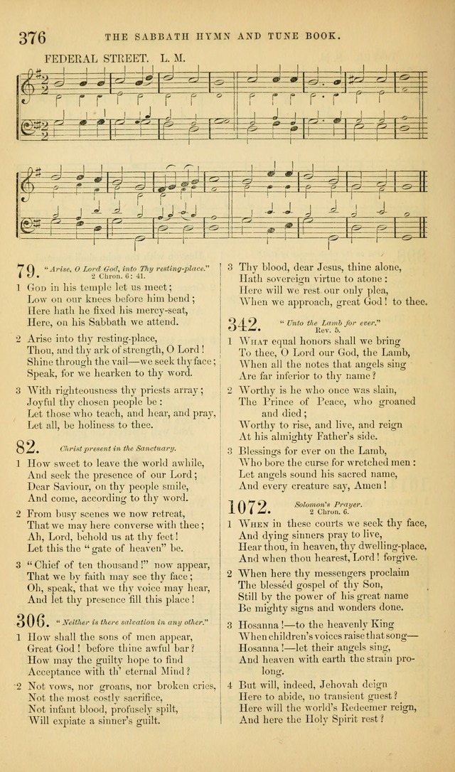 The Sabbath Hymn and Tune Book: for the service of song in the house of  the Lord page 378