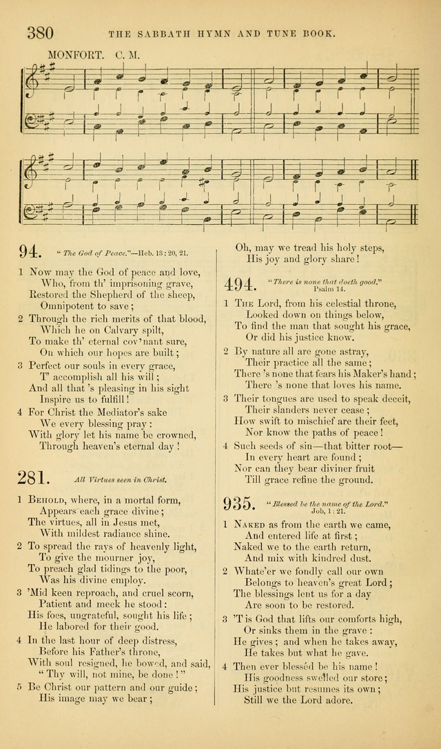 The Sabbath Hymn and Tune Book: for the service of song in the house of  the Lord page 382