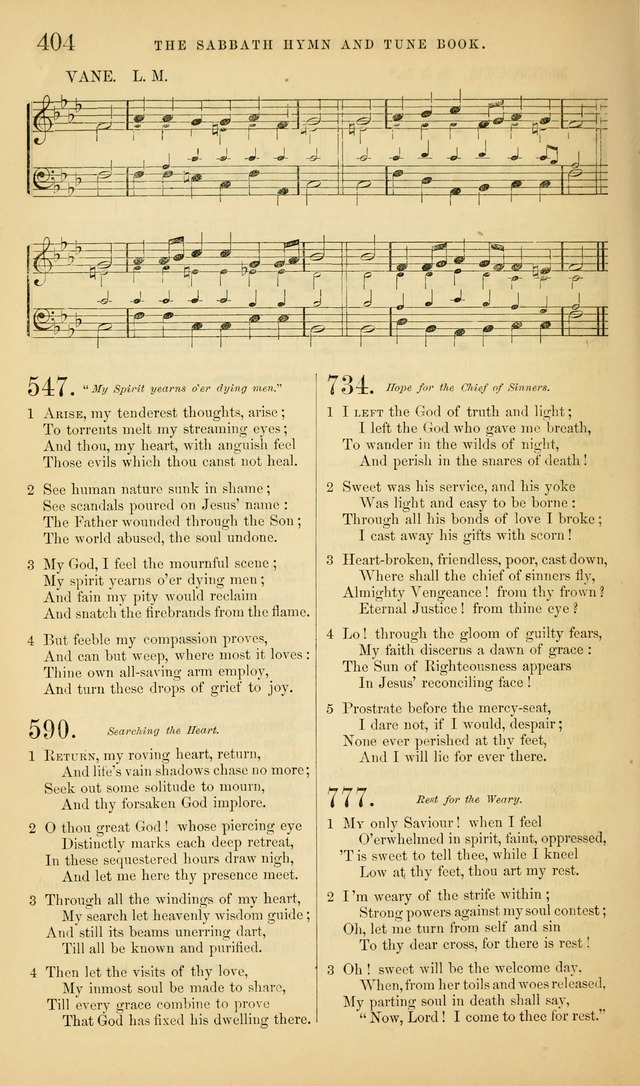 The Sabbath Hymn and Tune Book: for the service of song in the house of  the Lord page 406