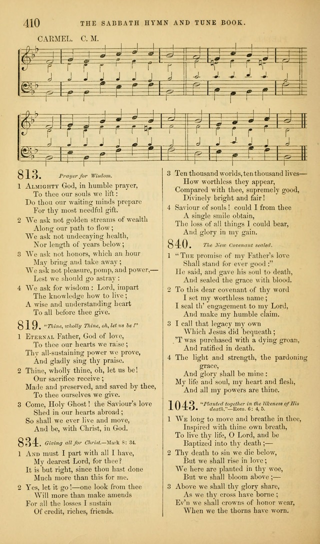 The Sabbath Hymn and Tune Book: for the service of song in the house of  the Lord page 412