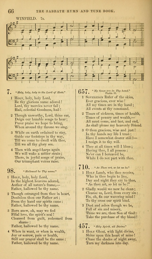 The Sabbath Hymn and Tune Book: for the service of song in the house of  the Lord page 68
