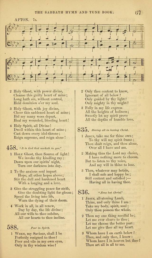 The Sabbath Hymn and Tune Book: for the service of song in the house of  the Lord page 69