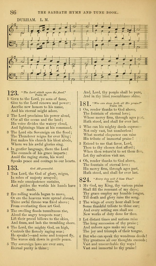 The Sabbath Hymn and Tune Book: for the service of song in the house of  the Lord page 88