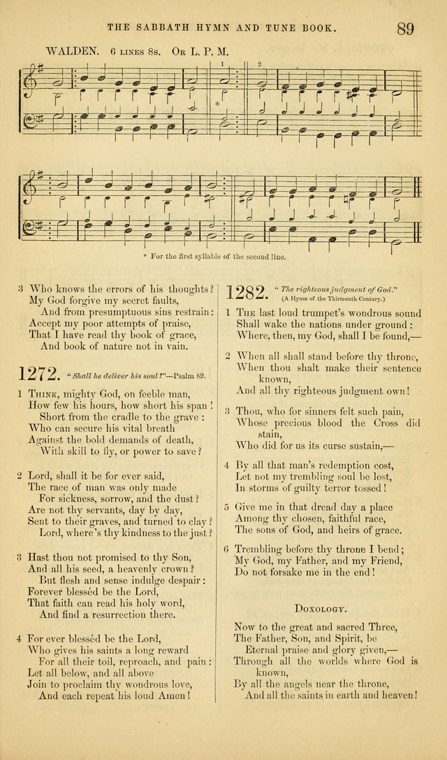 The Sabbath Hymn and Tune Book: for the service of song in the house of  the Lord page 91
