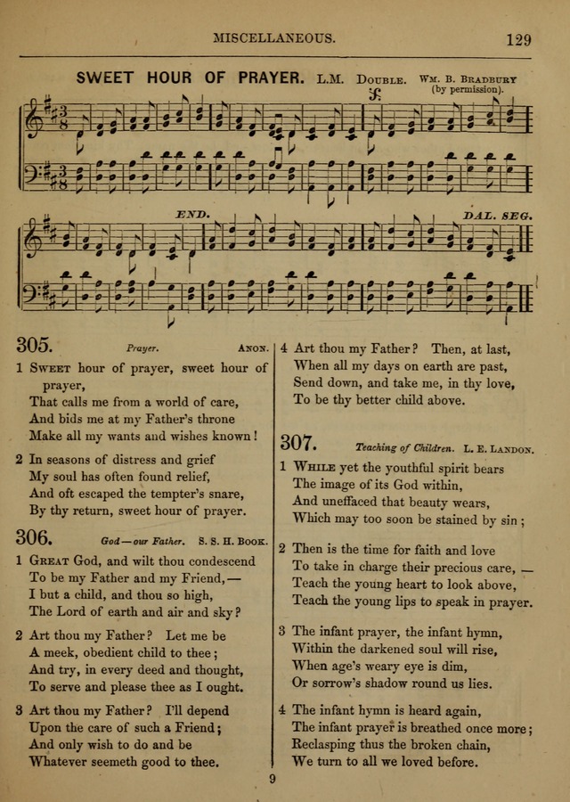 Social Hymns and Tunes, for the Conference and Prayer Meeting, and the Home with services and prayers page 125