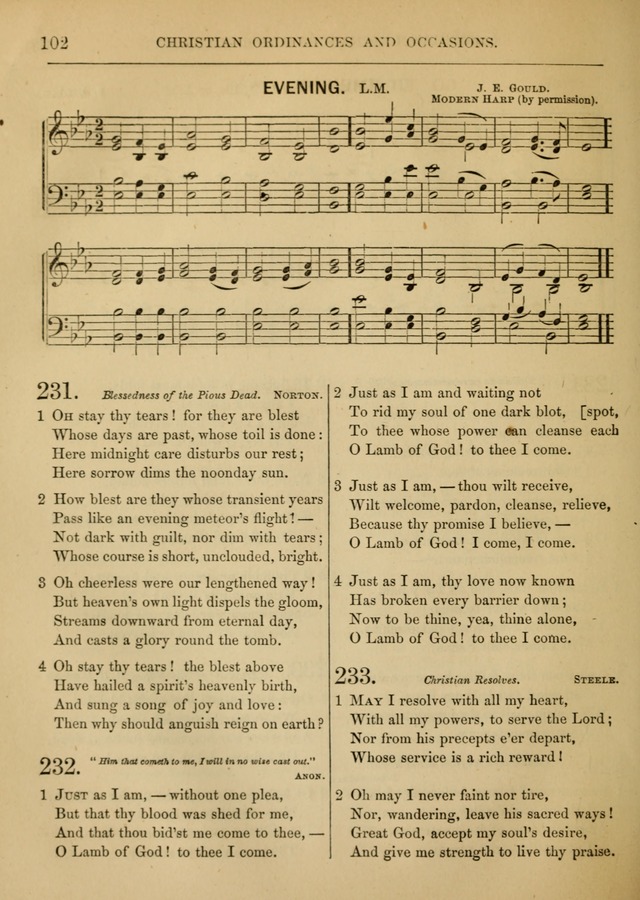Social Hymns and Tunes, for the Conference and Prayer Meeting, and the Home with services and prayers page 98
