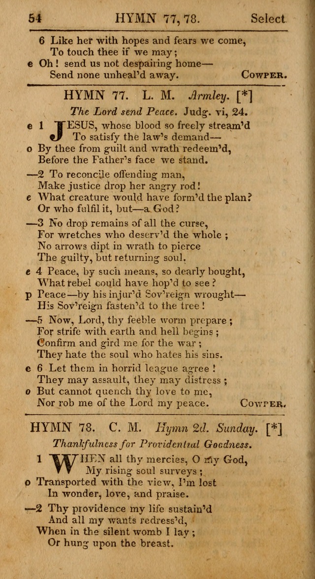 Select Hymns, The Third Part of Christian Psalmody. 3rd ed. page 54