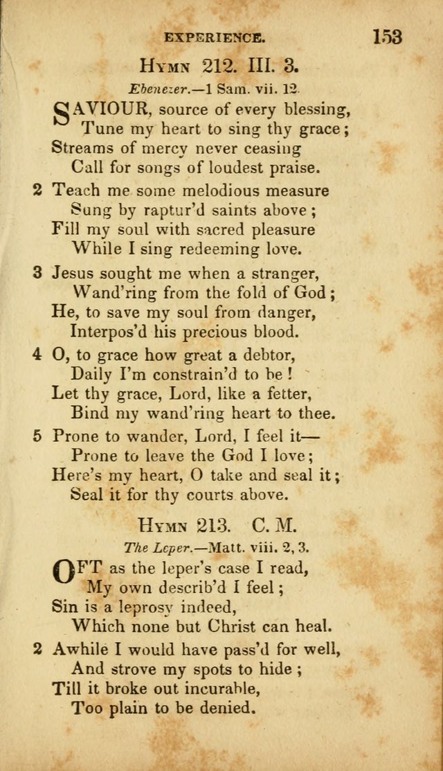 A Selection of Hymns for the Use of Social Religious Meetings and for Private Devotions. 7th ed. page 153