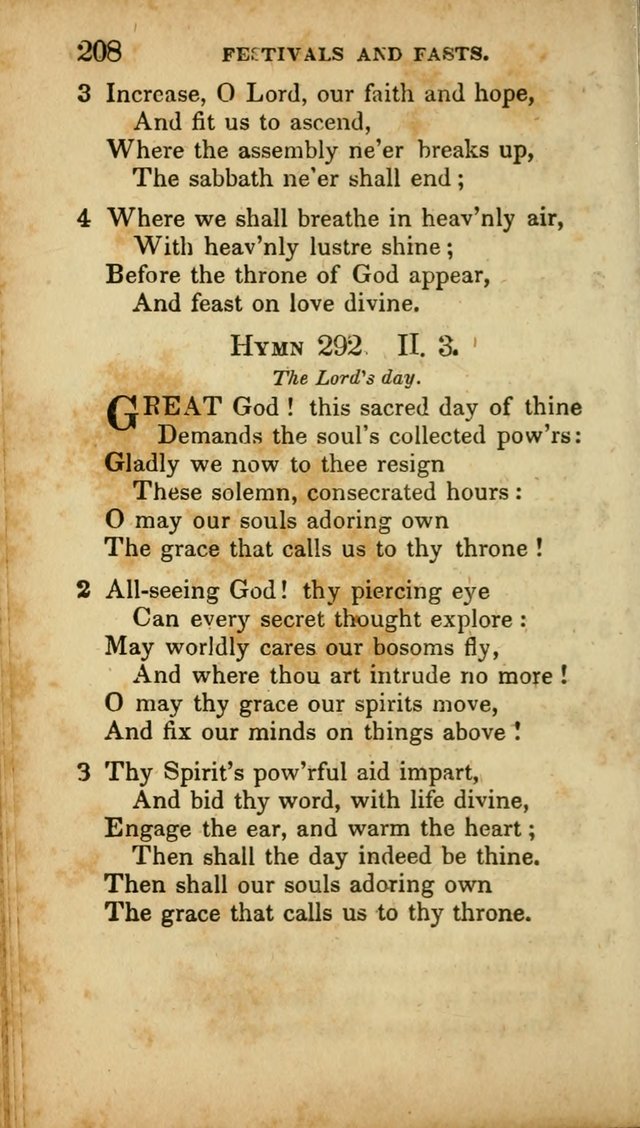 A Selection of Hymns for the Use of Social Religious Meetings and for Private Devotions. 7th ed. page 208