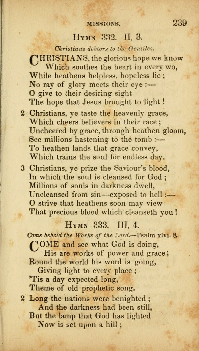 A Selection of Hymns for the Use of Social Religious Meetings and for Private Devotions. 7th ed. page 239