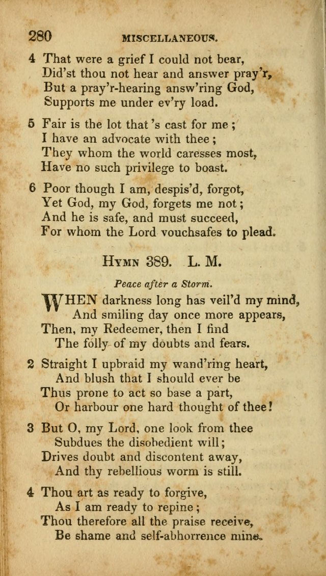 A Selection of Hymns for the Use of Social Religious Meetings and for Private Devotions. 7th ed. page 280