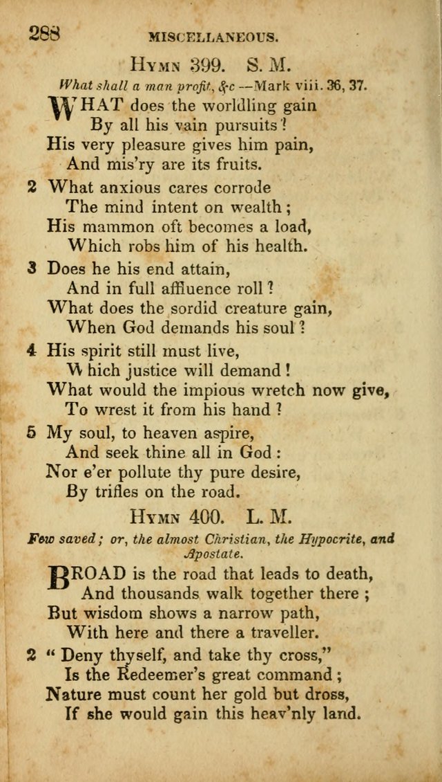 A Selection of Hymns for the Use of Social Religious Meetings and for Private Devotions. 7th ed. page 288