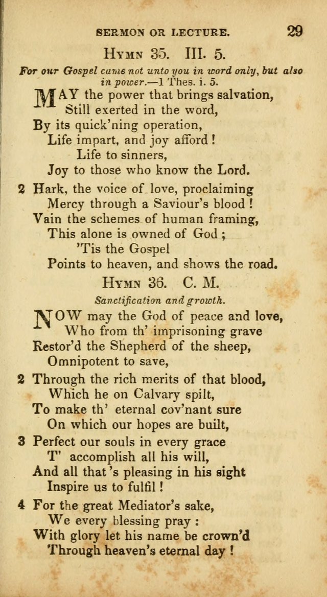 A Selection of Hymns for the Use of Social Religious Meetings and for Private Devotions. 7th ed. page 29
