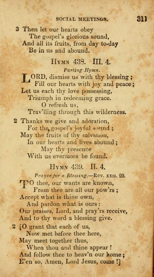 A Selection of Hymns for the Use of Social Religious Meetings and for Private Devotions. 7th ed. page 311