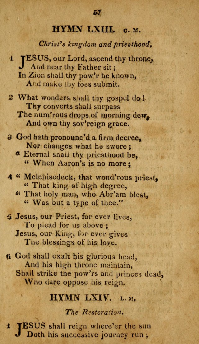 A Selection of Hymns, from Various Authors, Supplementary for the Use of Christians. 1st ed. page 62