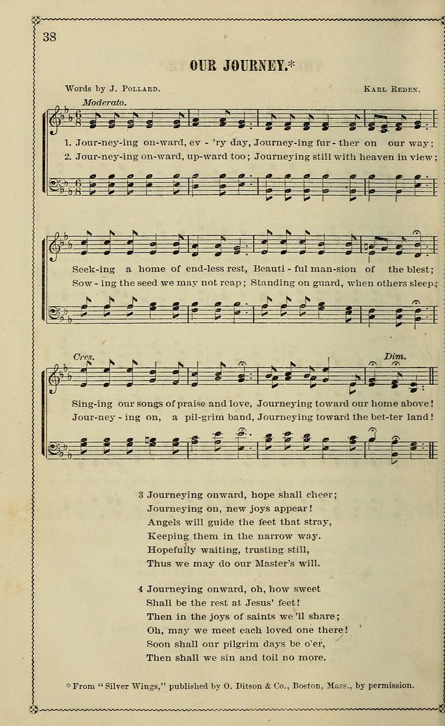 Sparkling Jewels for the Sunday School: a new collection of choice music page 38