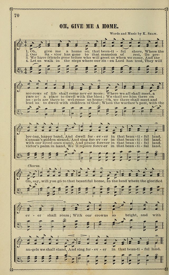 Sparkling Jewels for the Sunday School: a new collection of choice music page 70