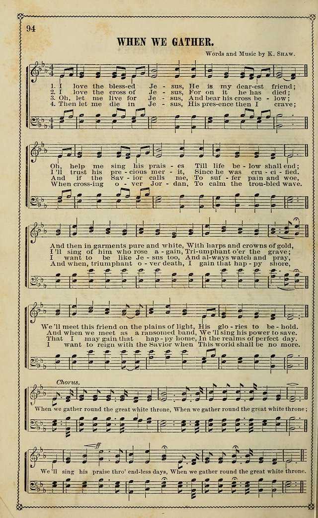 Sparkling Jewels for the Sunday School: a new collection of choice music page 94