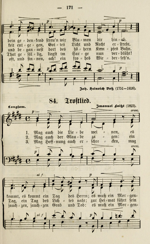 Sammlung Kirchlicher Lieder: für den Gemischten Chor. Liederbuch für Kirche, Schule und Haus page 171