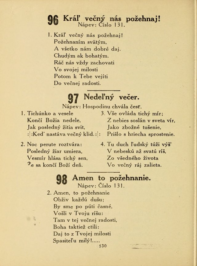 Slovensky Kalvinsky Spevnik page 130