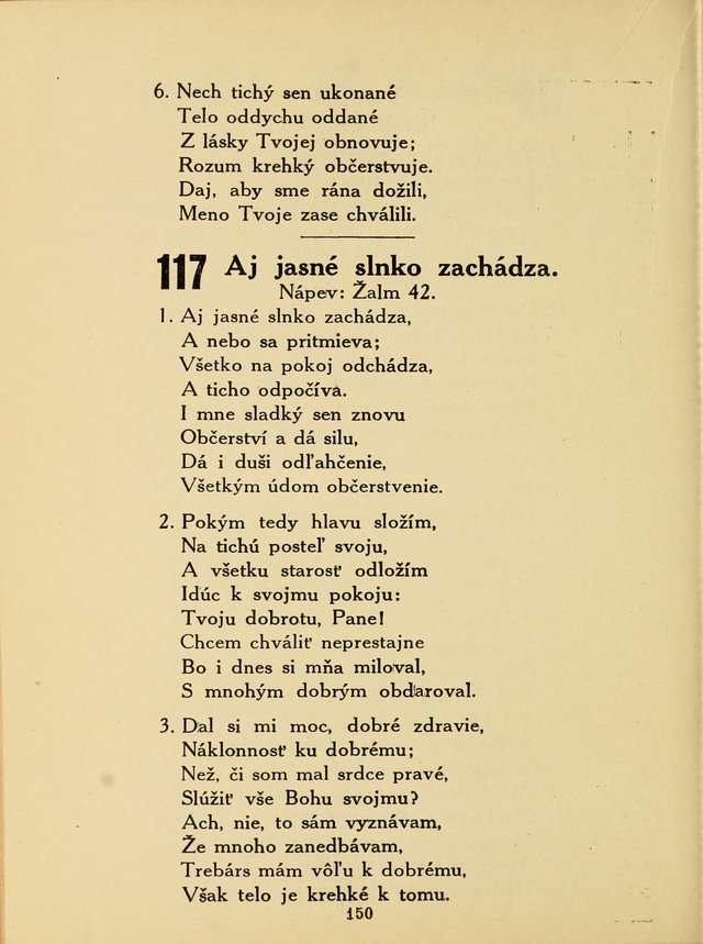 Slovensky Kalvinsky Spevnik page 150