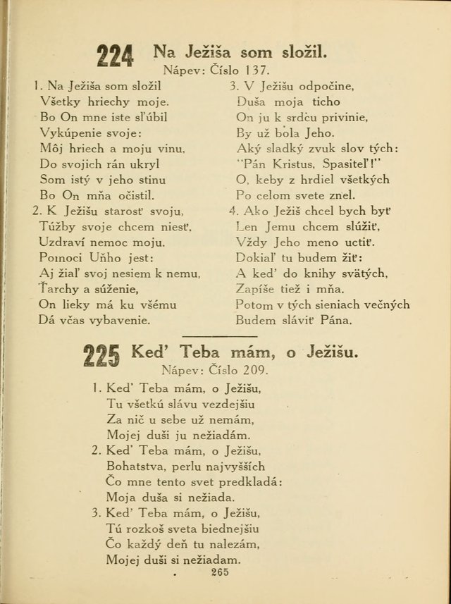 Slovensky Kalvinsky Spevnik page 265