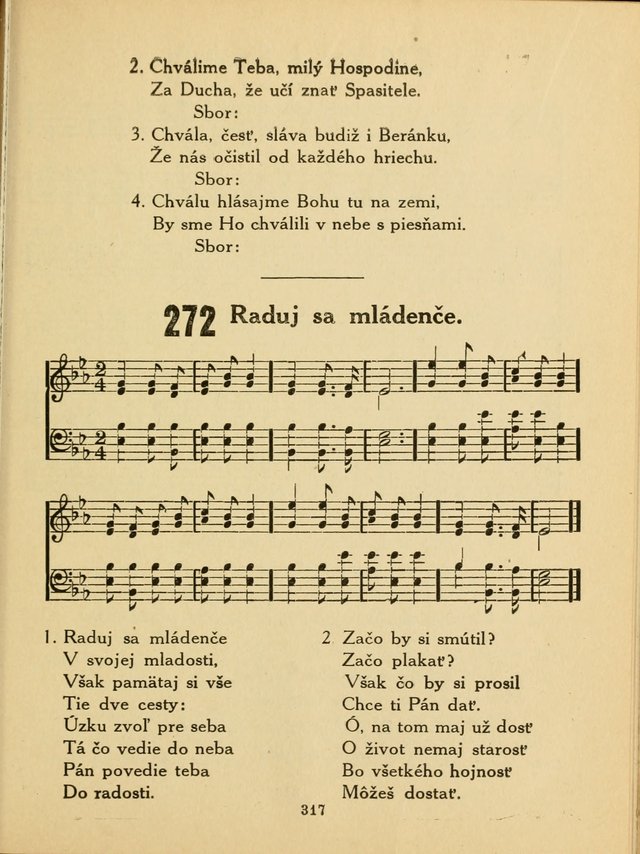 Slovensky Kalvinsky Spevnik page 317