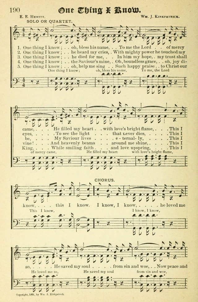 Songs of Love and Praise No. 2: for use in meetings for christian worship or work page 191