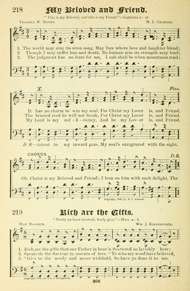 Songs of Love and Praise No. 2: for use in meetings for christian worship or work page 207