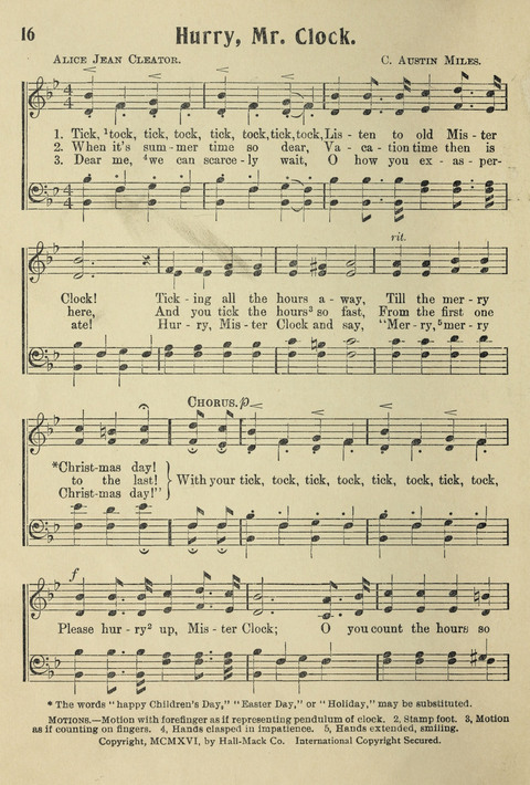 Songs for Little Singers No. 3: for primary departments of Sunday Schools page 14
