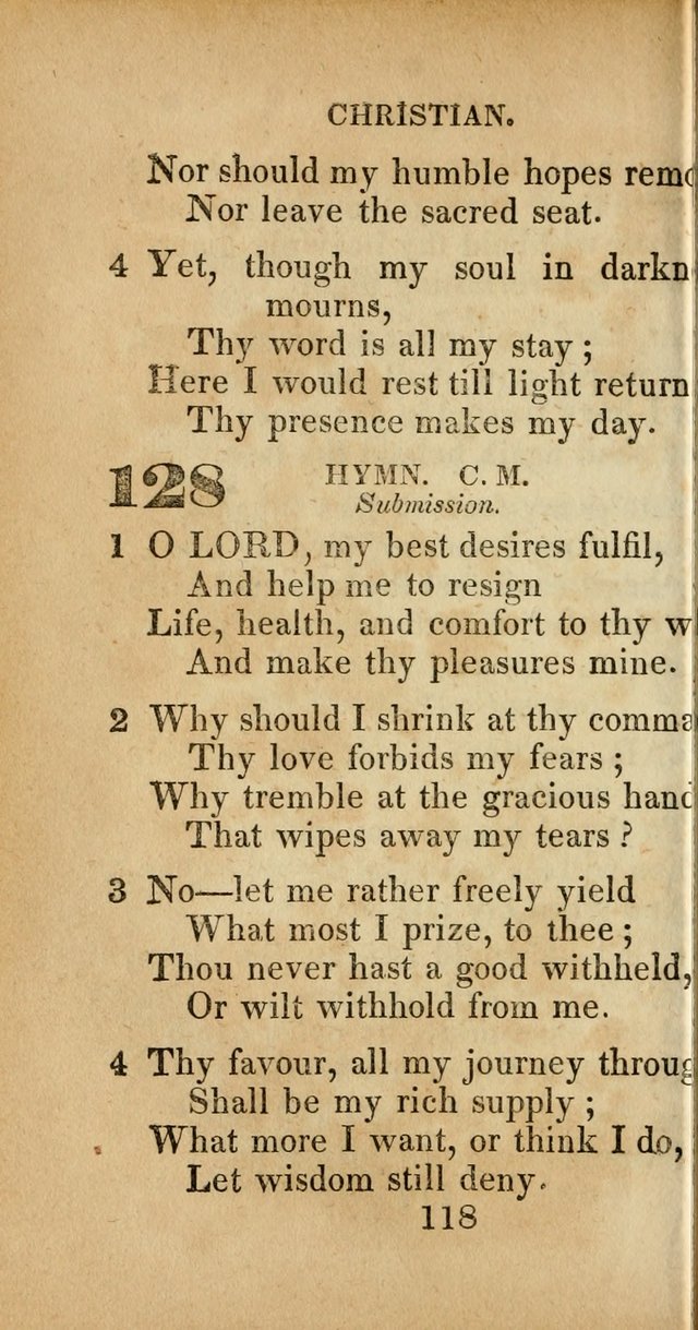 Sacred lyrics, or Select hymns: particularly adapted to revivals of religion, and intended as a supplement to Watts.  page 118