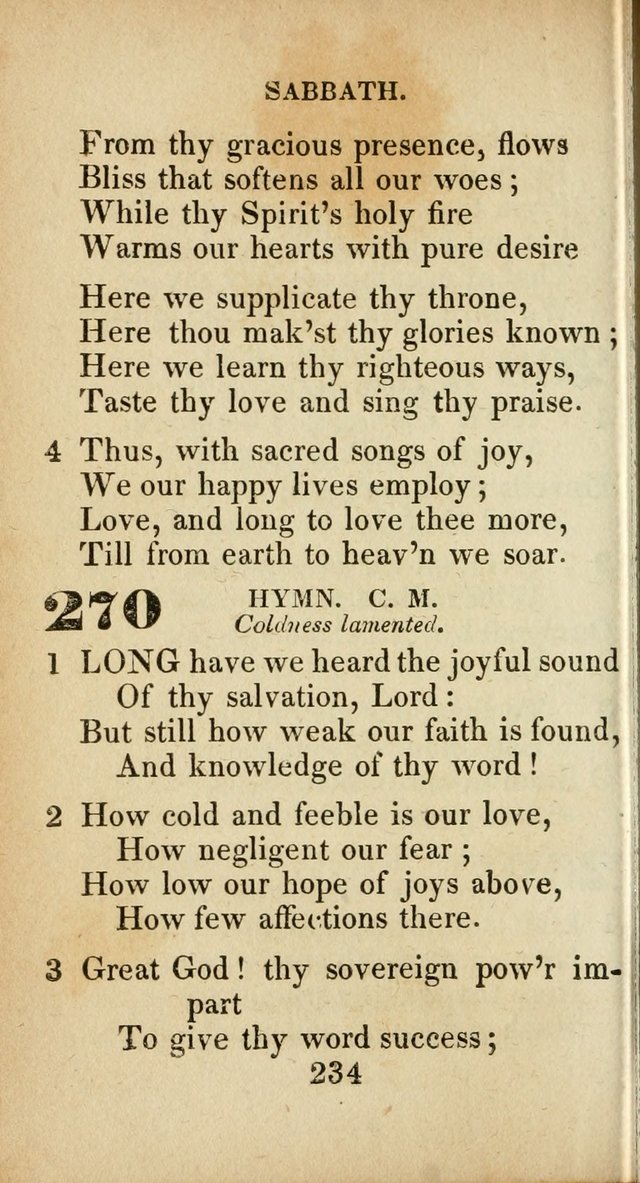 Sacred lyrics, or Select hymns: particularly adapted to revivals of religion, and intended as a supplement to Watts.  page 234