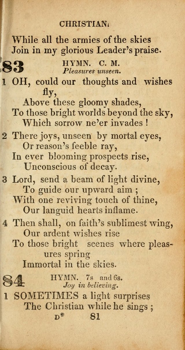 Sacred lyrics, or Select hymns: particularly adapted to revivals of religion, and intended as a supplement to Watts.  page 81
