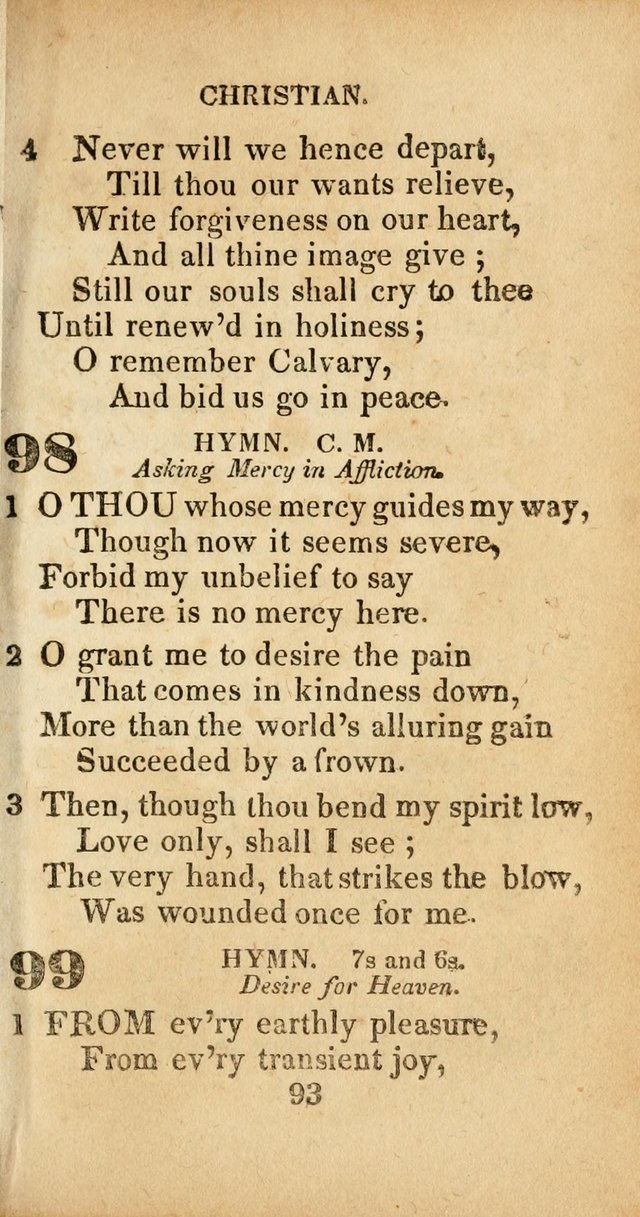 Sacred lyrics, or Select hymns: particularly adapted to revivals of religion, and intended as a supplement to Watts.  page 93