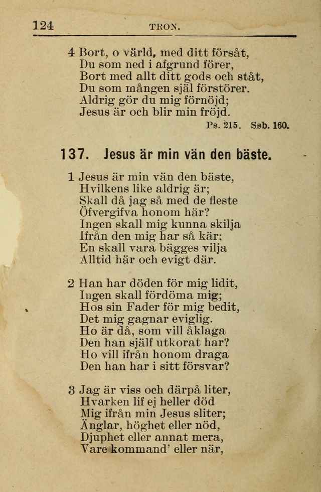 Söndagsskolbok: innehållande liturgi och sånger för söndagsskolan (Omarbetad uppl.) page 126