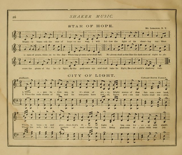 Shaker Music: Inspirational hymns and melodies illustrative of the resurrection life and testimoy of the shakers page 33