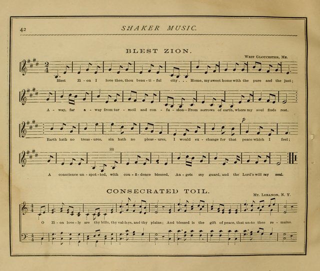 Shaker Music: Inspirational hymns and melodies illustrative of the resurrection life and testimoy of the shakers page 49