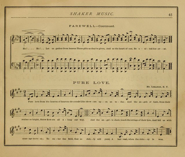 Shaker Music: Inspirational hymns and melodies illustrative of the resurrection life and testimoy of the shakers page 52