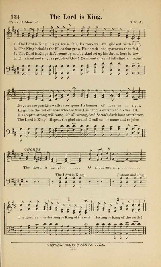 Sacred Melodies Nos.1 and 2 combined: As used by Evangelist H. W. Brown and others, in Gospel Meetings and other religious services page 113