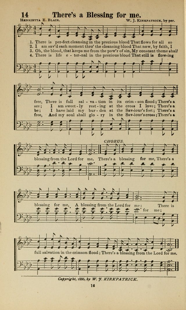 Sacred Melodies Nos.1 and 2 combined: As used by Evangelist H. W. Brown and others, in Gospel Meetings and other religious services page 16